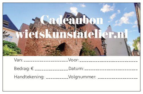 Cadeaubon wietskunstattelier.nl - wietskunstatelier